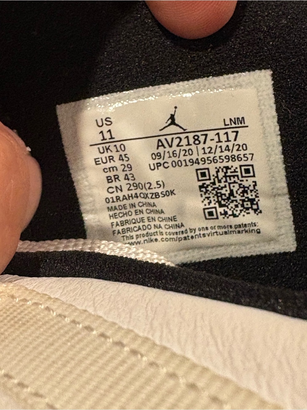 Nike Air Jordan 11 Retro Low Legend Blue Size 11 AV2187-117 White legend blue - Picture 9 of 10